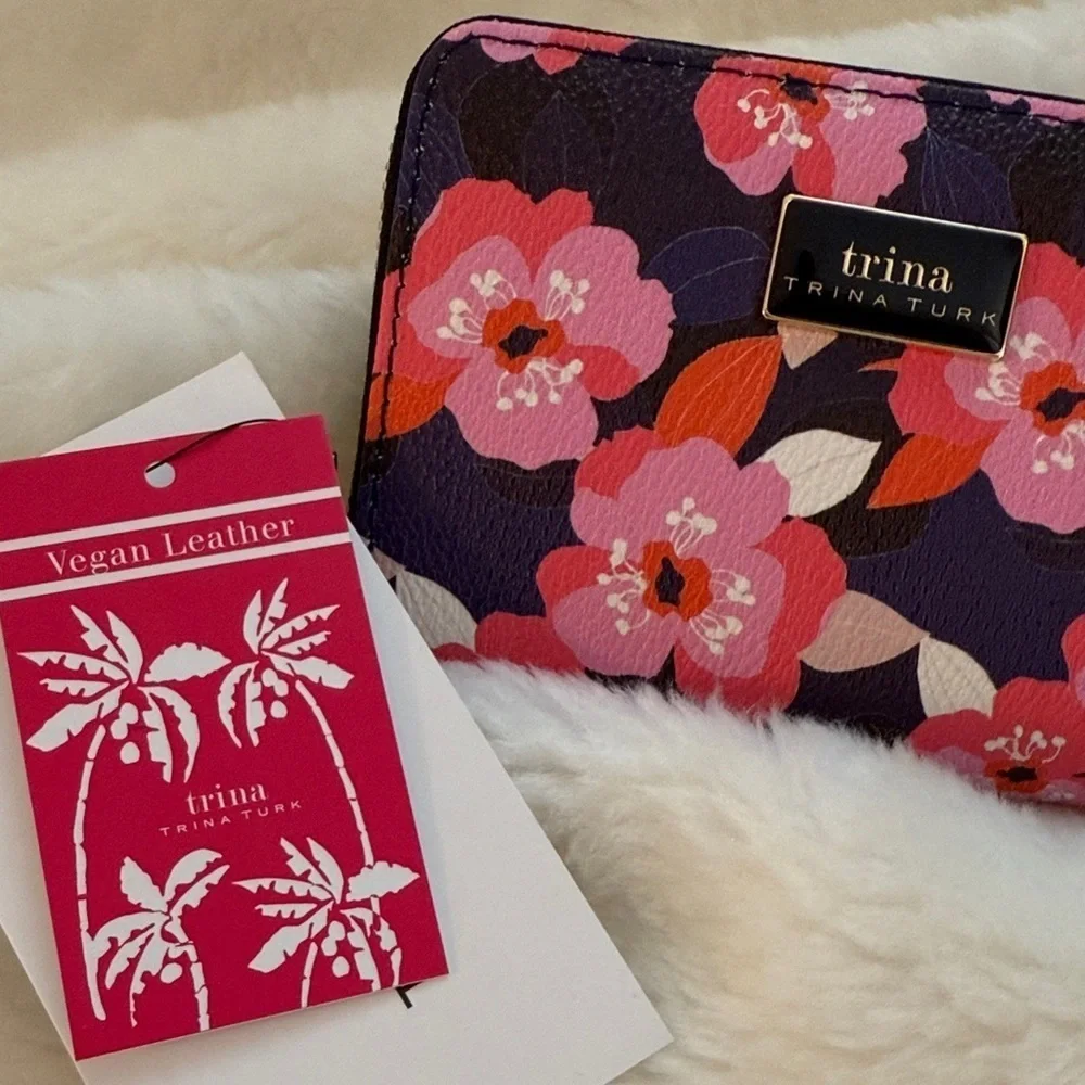 Trina Turk Pink and Purple Floral Wallet